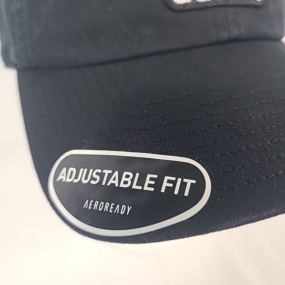 NEW Adidas Black Aeroready Cap Hat Men’s Adjustable Fit NWT - Picture 4 of 7